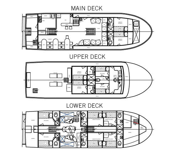 Deck Plan Darwin yacht